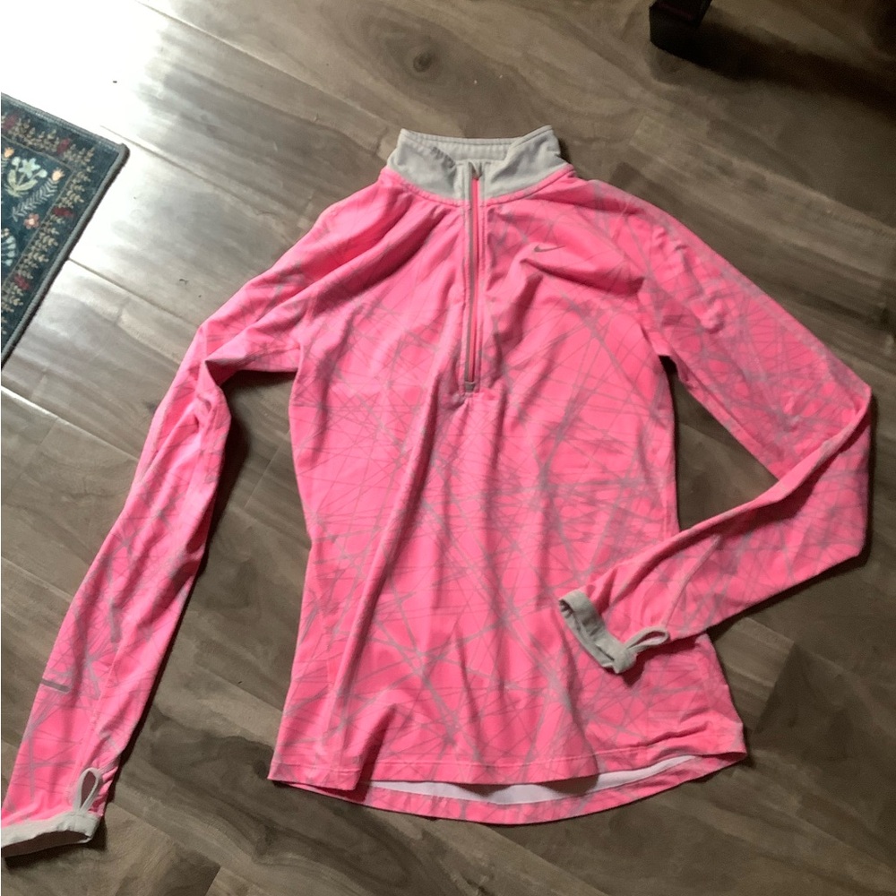 Nike running dri-fit quarter zip long sleeve shirt XS